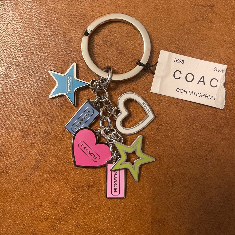 Heart and Stars Coach Keychain